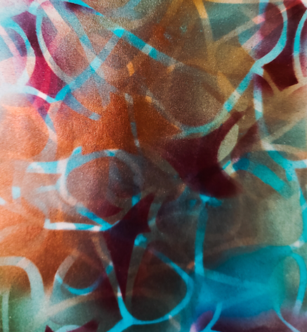 Brushed Aluminum Print - Rock Candy