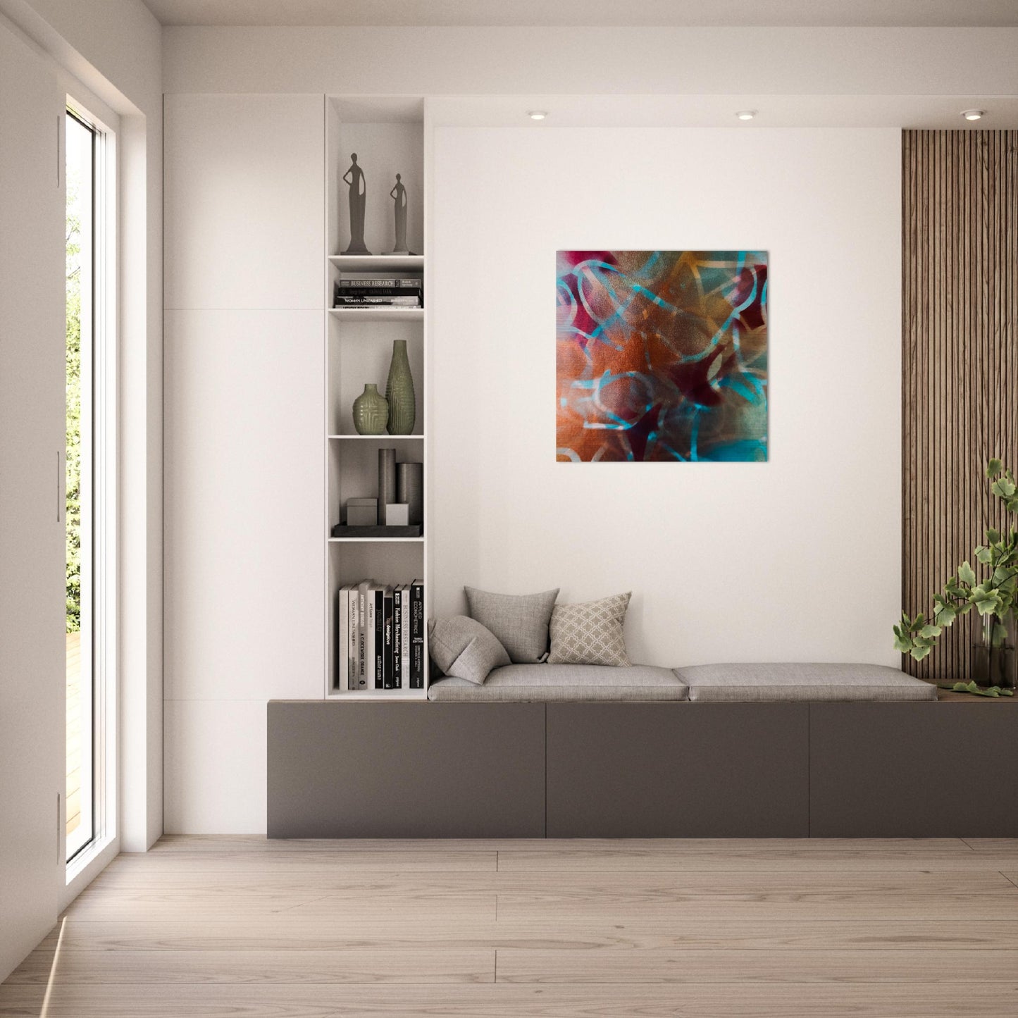 Brushed Aluminum Print - Rock Candy