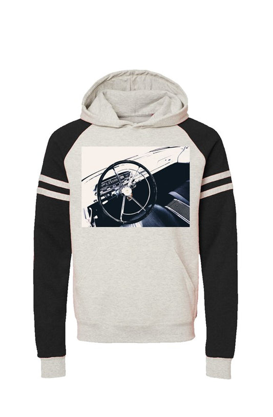 Varsity Colorblocked Raglan Hoodie - Drive My Car