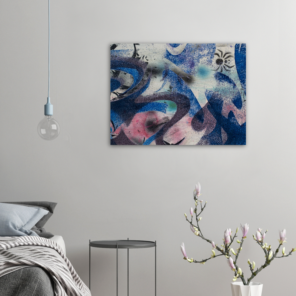 Wood Print - Spider Love