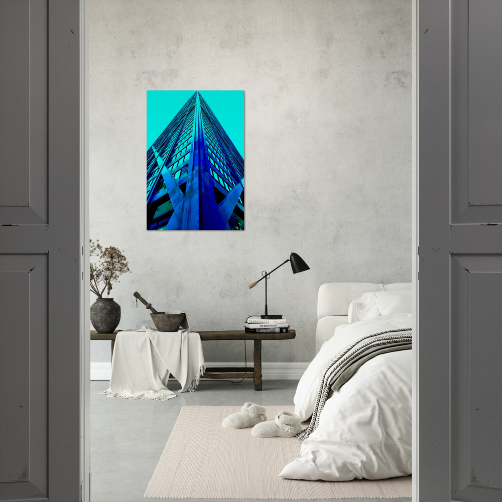 Meet me here blue near bed