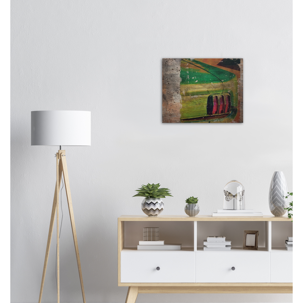 Wood Prints - Mustang Thang