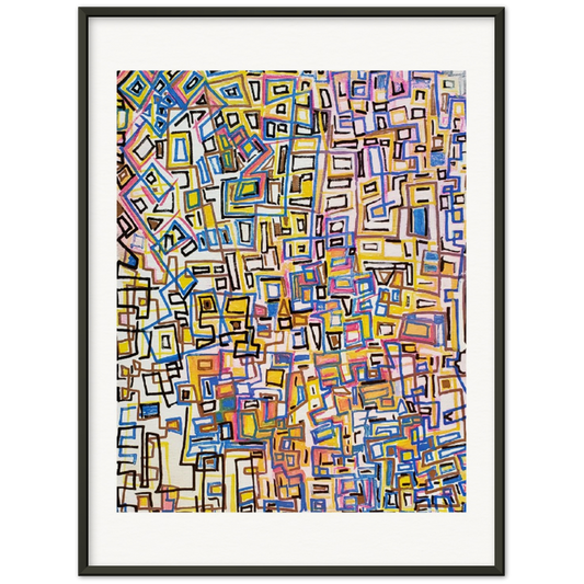 Museum-Quality Matte Paper Metal Framed Poster - Square Peg