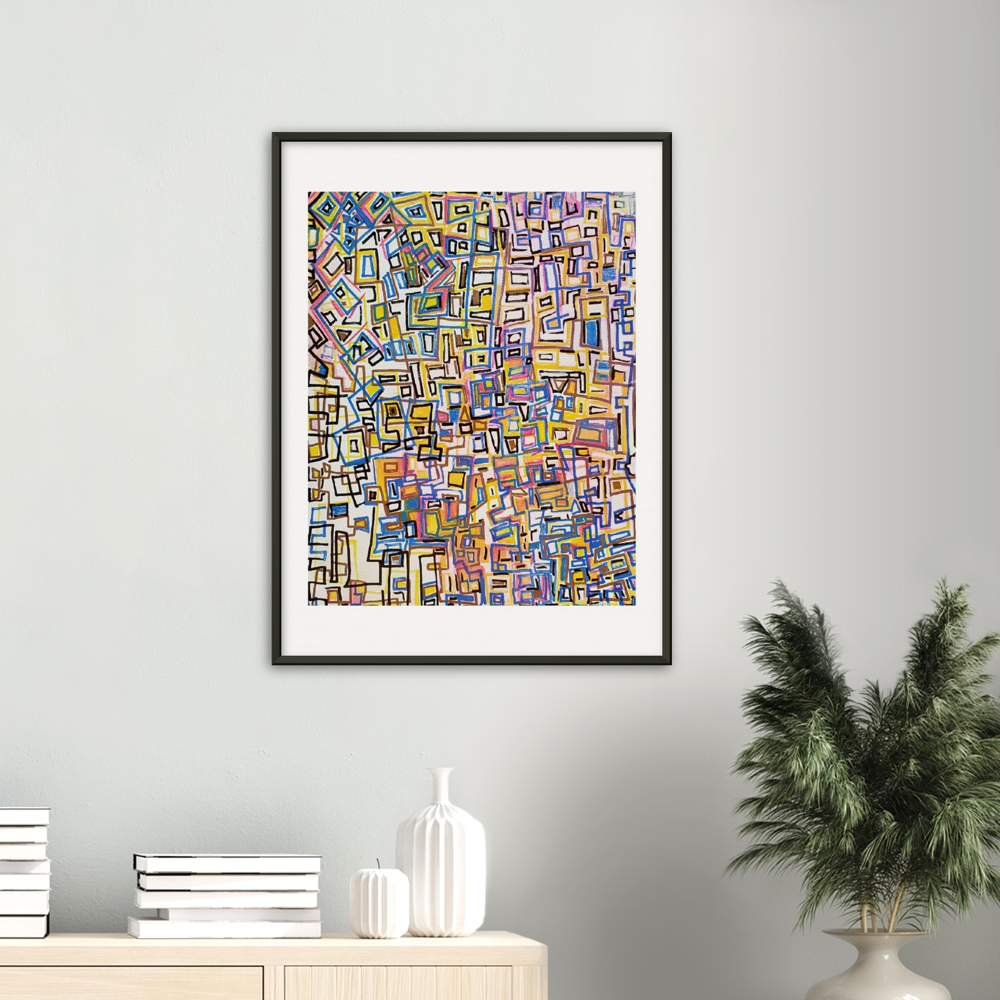 Museum-Quality Matte Paper Metal Framed Poster - Square Peg