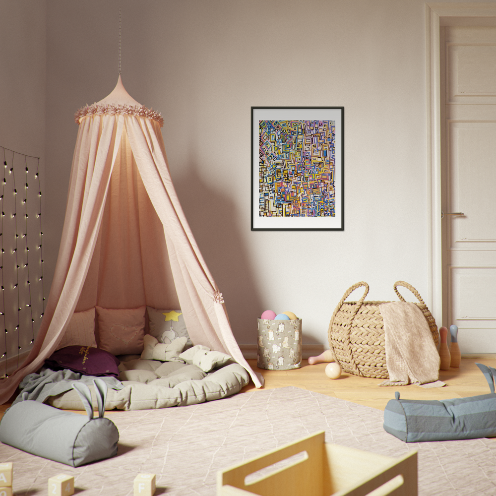 Museum-Quality Matte Paper Metal Framed Poster - Square Peg