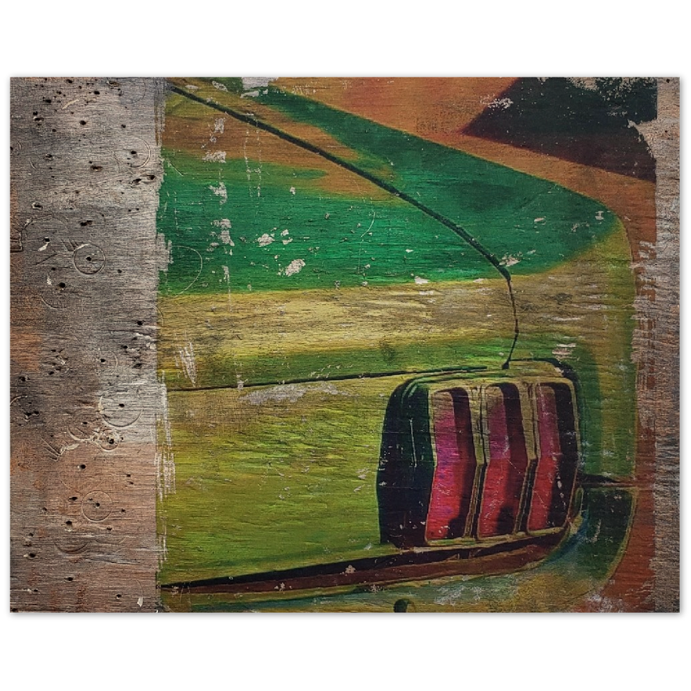 Wood Prints - Mustang Thang