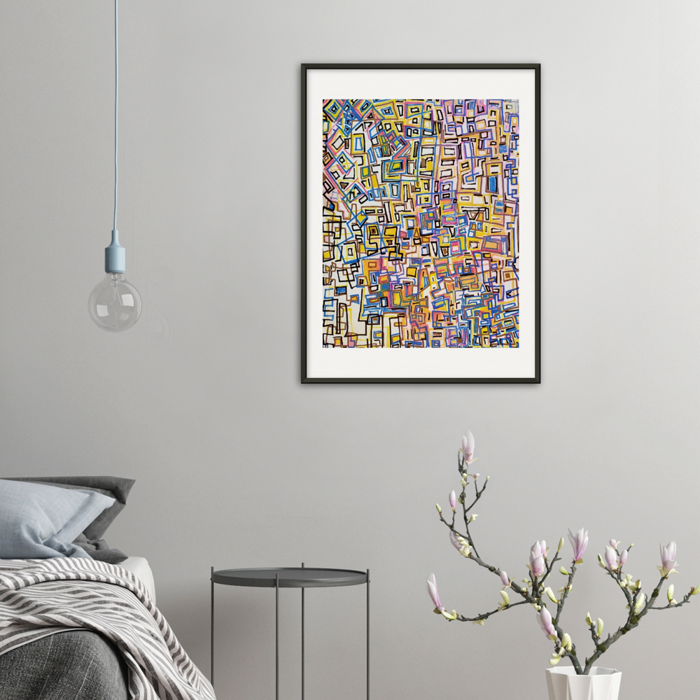 Museum-Quality Matte Paper Metal Framed Poster - Square Peg