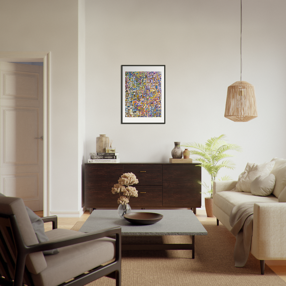 Museum-Quality Matte Paper Metal Framed Poster - Square Peg